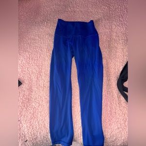 Blue lululemon leggings 23”